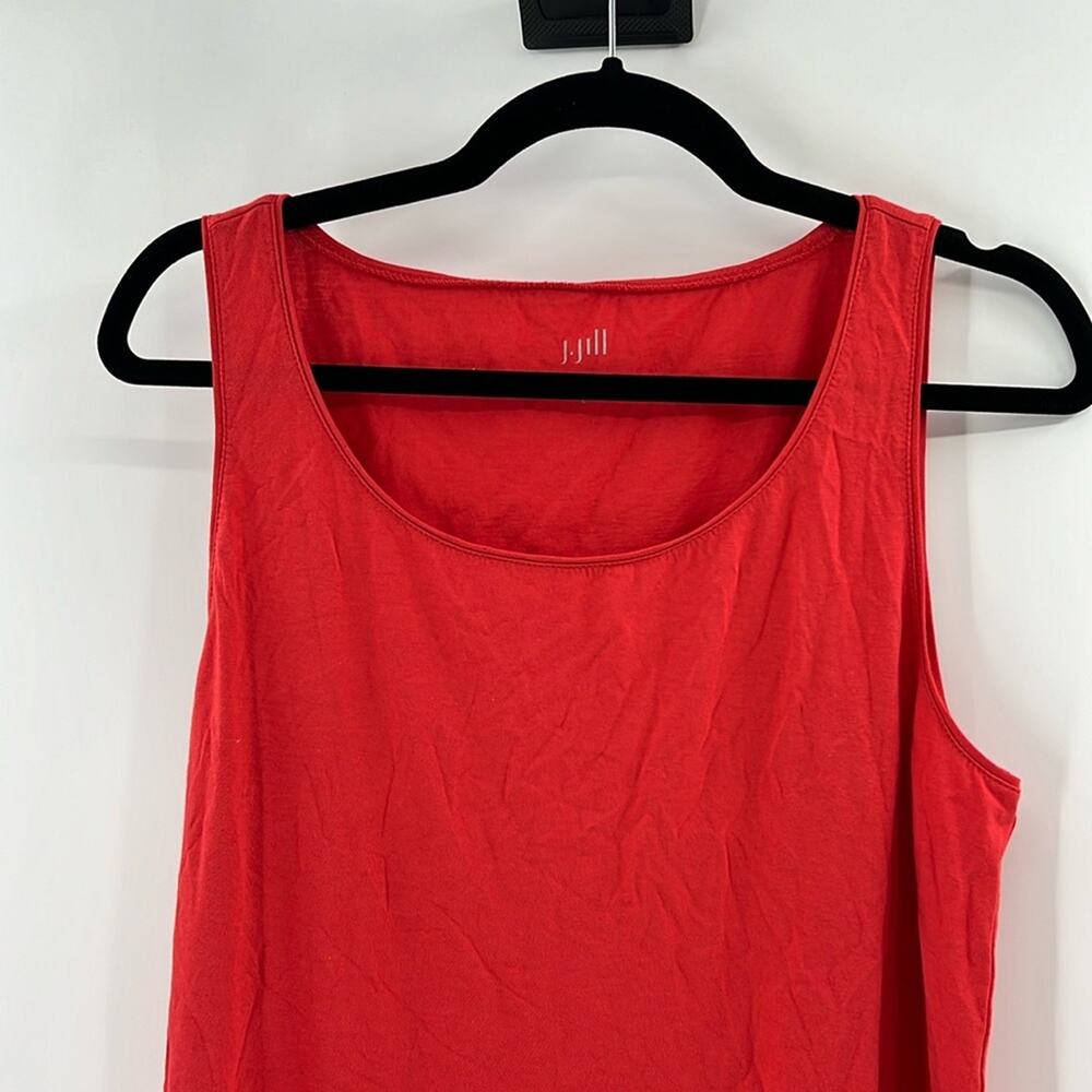 J. Jill Women's Easy A-Line Tank Top - Red - Large